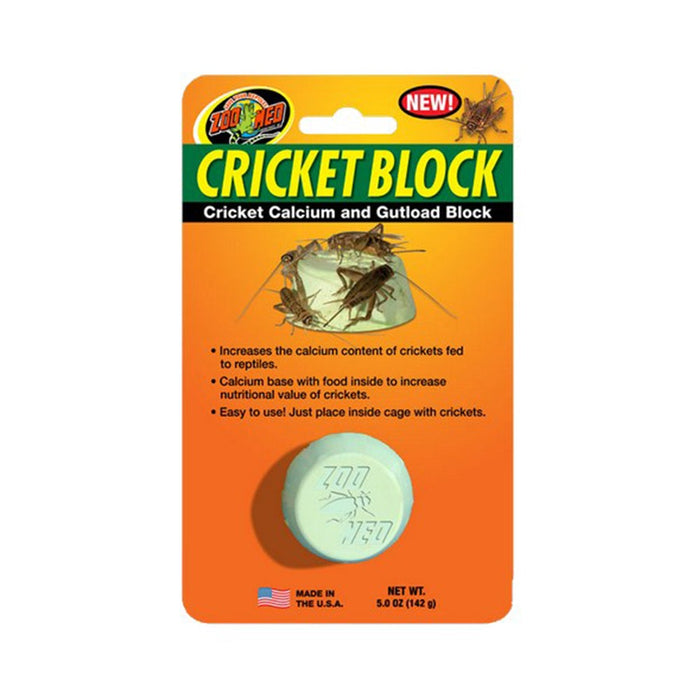 Zoo Med Laboratories Cricket Block – Cricket Calcium & Gutload Block for Reptiles - 0.4...
