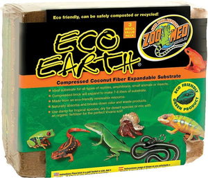 Zoo Med Laboratories Eco Earth™ Coconut Fiber Substrate 3 Compressed Brick Value Pack