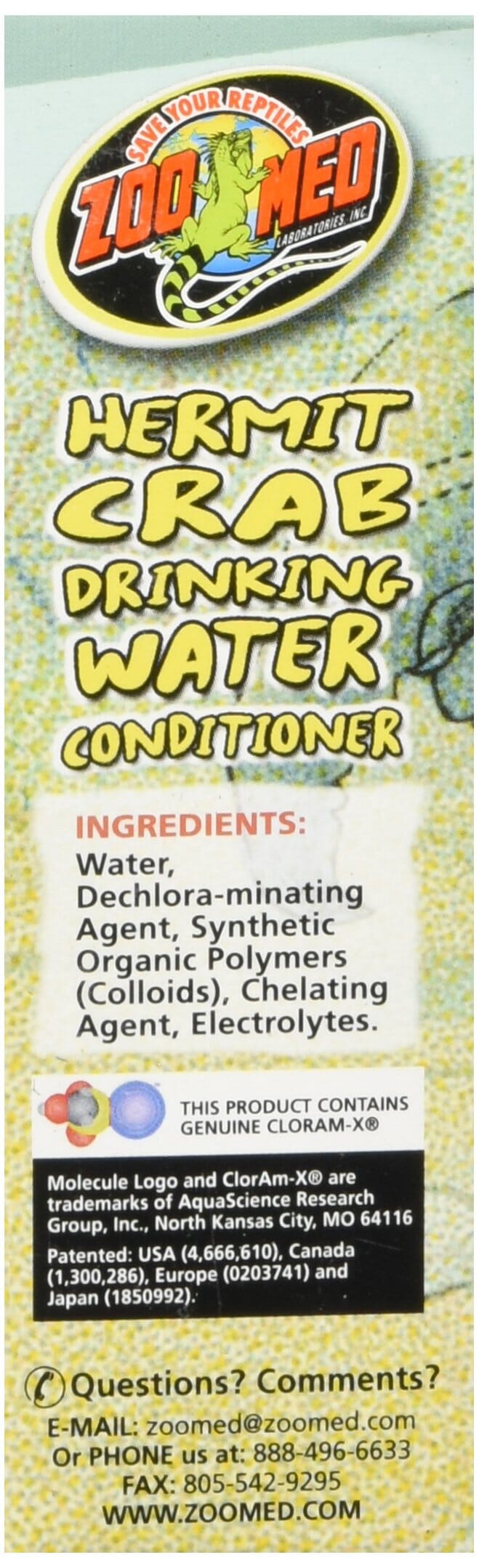 Zoo Med Laboratories Hermit Crab Drinking Water Conditioner - 2 Oz  