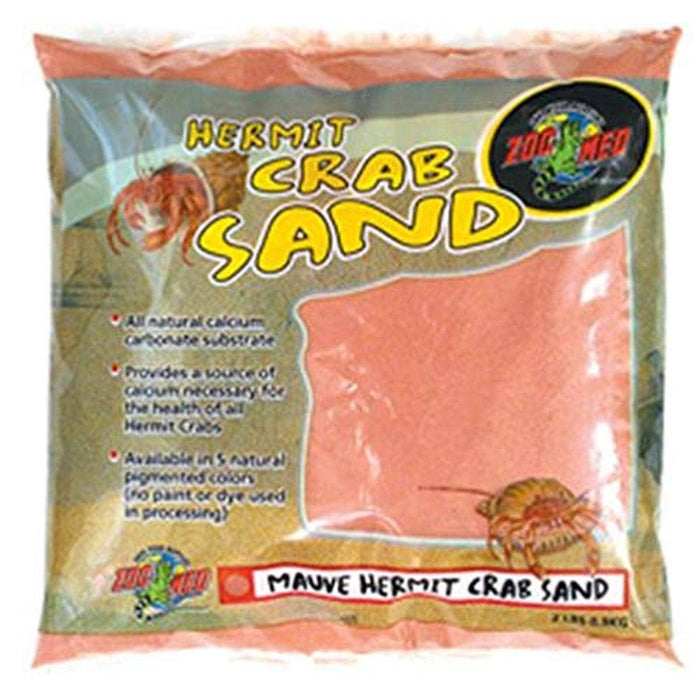 Zoo Med Laboratories Hermit Crab Sand Mauve Color - 2 Lbs