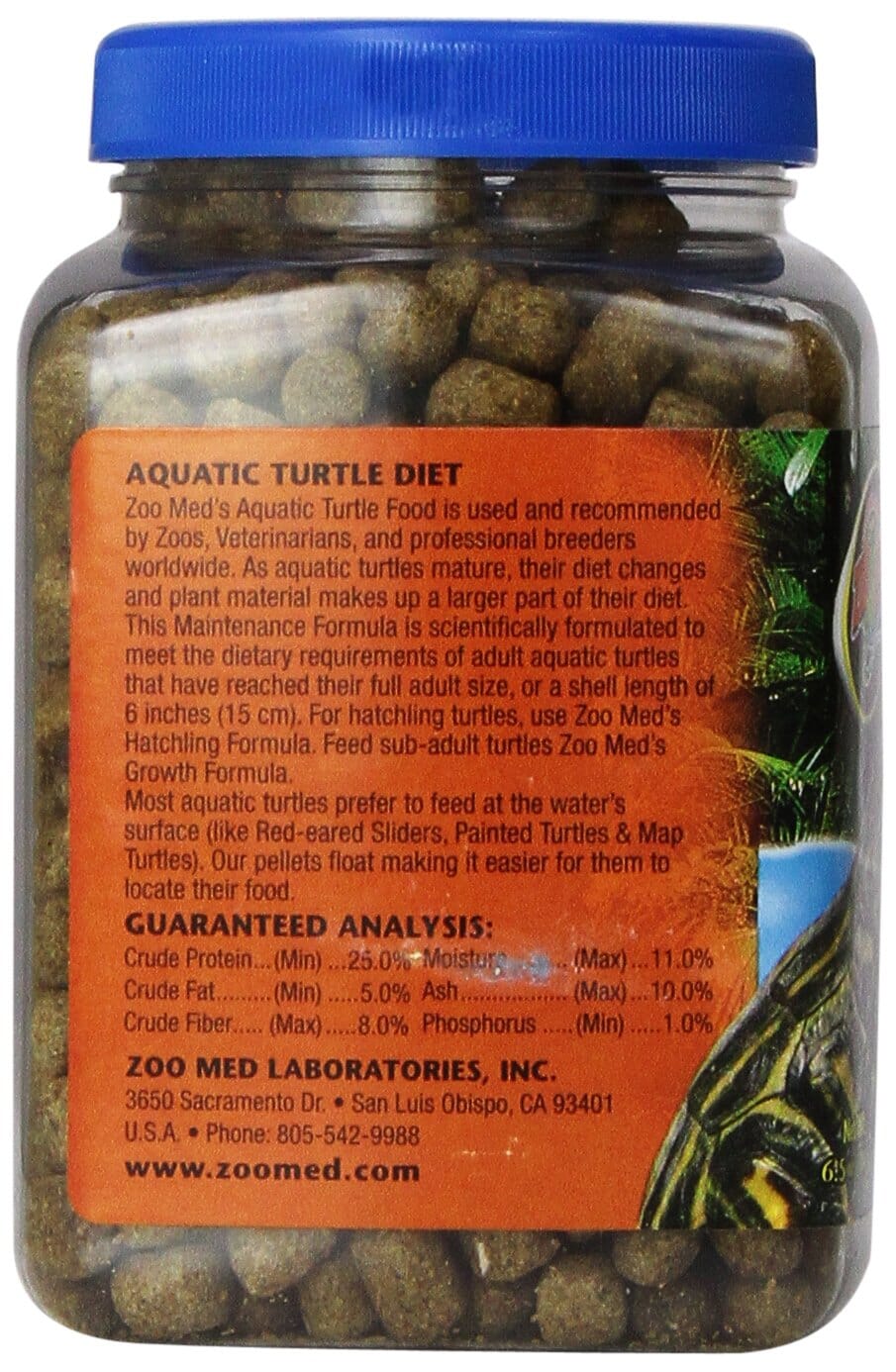 Zoo Med Laboratories Maintenance Formula Natural Aquatic Turtle Food - 6.5 Oz  