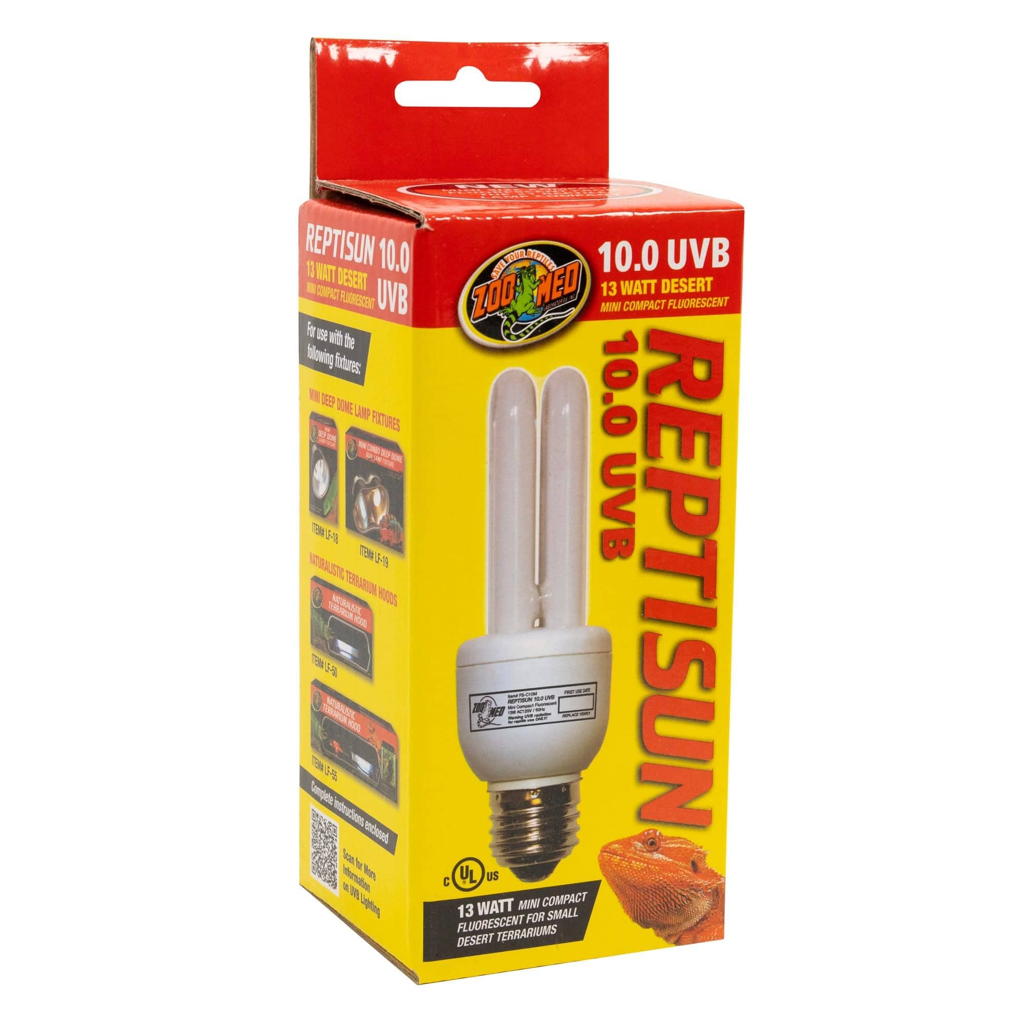 Zoo Med Laboratories Reptisun® 10.0 UVB Mini Compact Fluorescent  