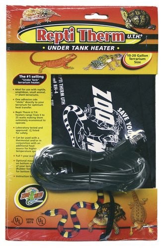 Zoo Med Laboratories Reptitherm® Small Under Tank Heater - 6 X 8 Inch