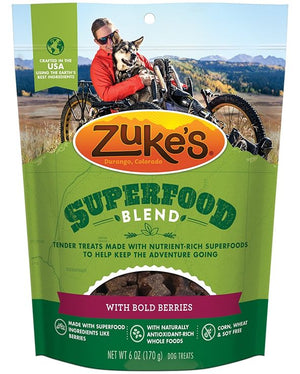 Zuke's All Natural Superfoods Bold Berries Soft and Chewy Dog Treats - 6 oz Bag