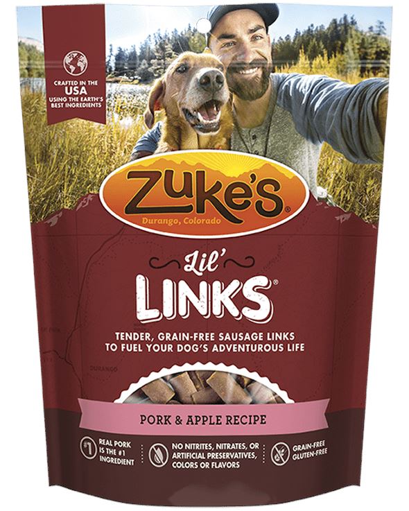 Zuke's Grain Free Pork & Apple Dog Jerky Treats - 6 oz Bag  