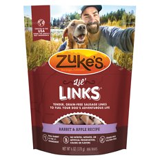 Zuke's Grain Free Rabbit & Apple Dog Jerky Treats - 6 oz Bag  