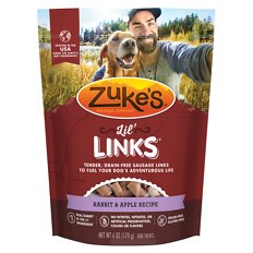Zuke's Grain Free Rabbit & Apple Dog Jerky Treats - 6 oz Bag