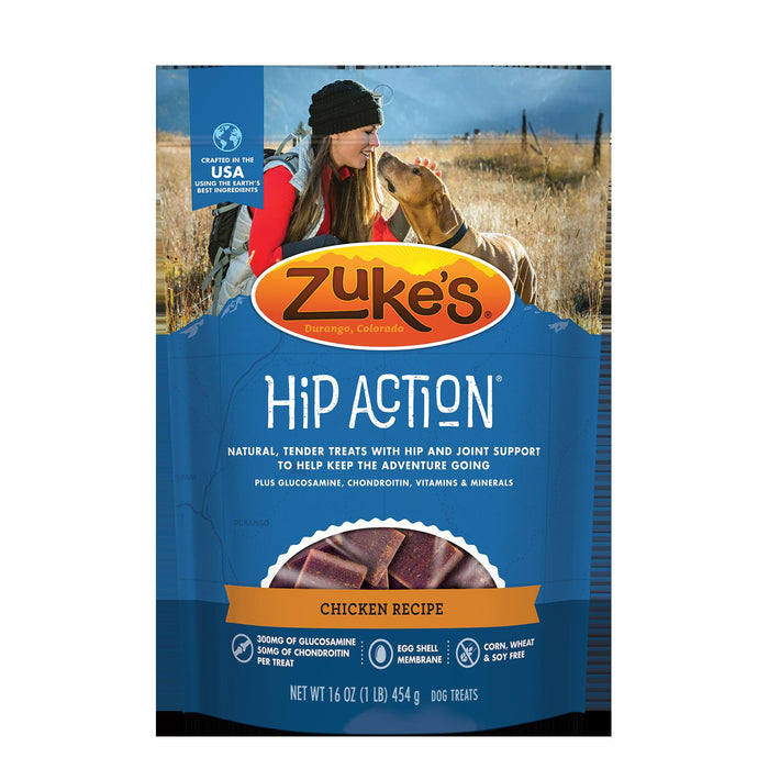 Zuke's Hip Action Chicken Soft and Chewy Dog Treats - 1 lb Bag