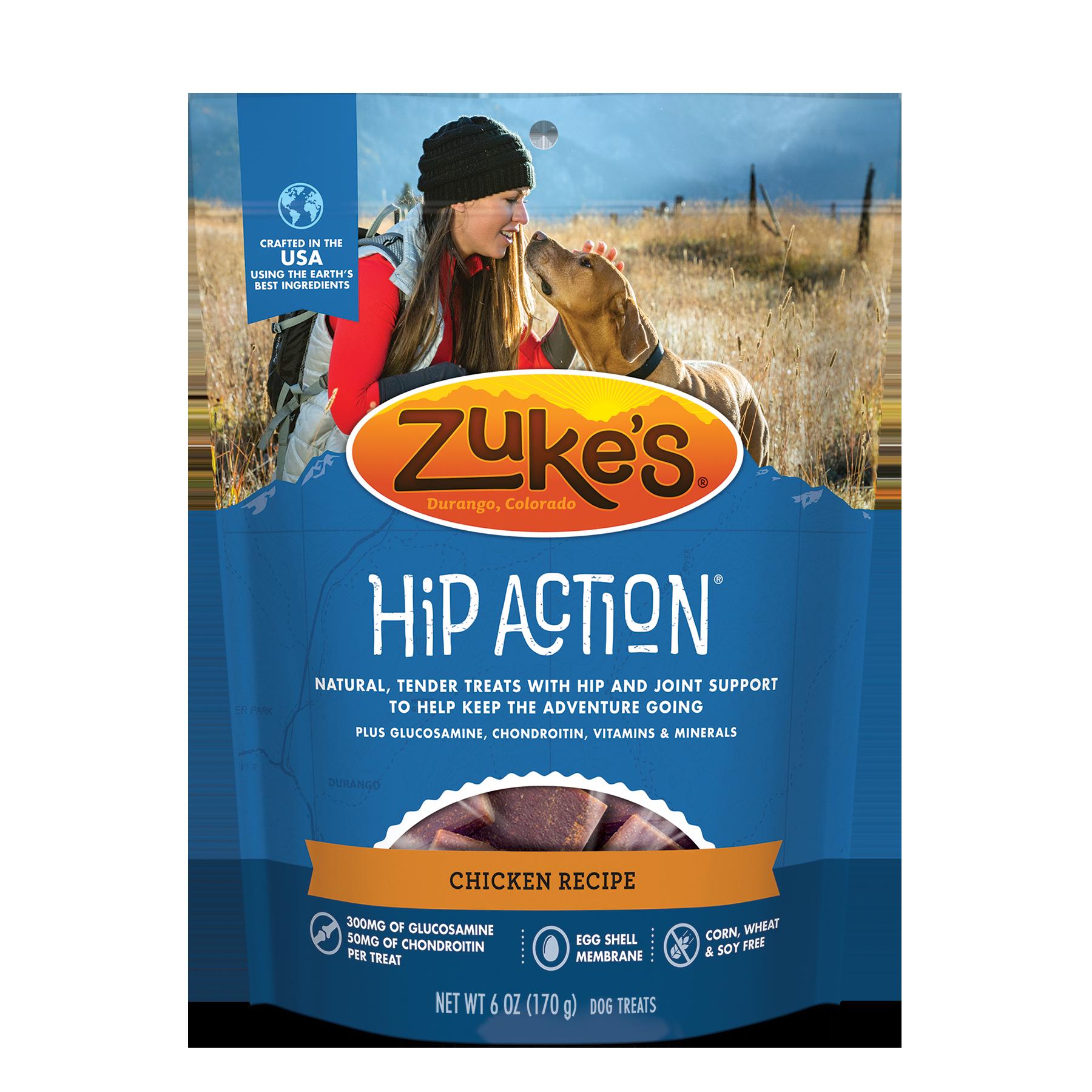 Zuke's Hip Action Chicken Soft and Chewy Dog Treats - 6 oz Bag  