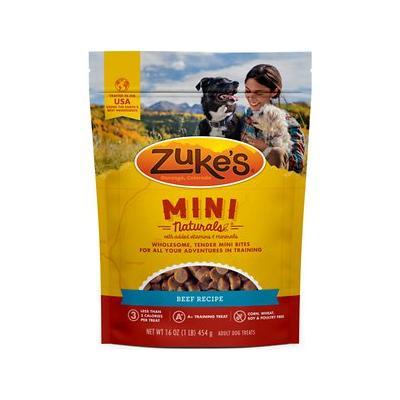 Zuke's Mini Naturals Beef Soft and Chewy Dog Treats - 1 oz Bag  