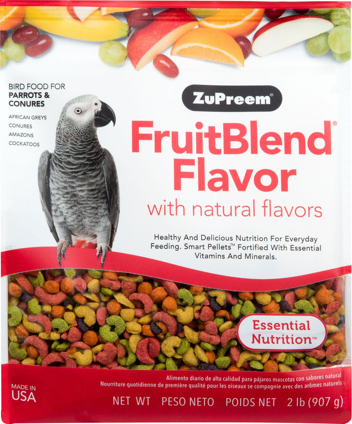 Zupreem Fruitblend Flavor Parrots/Conures Food Parrot Bird Food - 2 Lbs