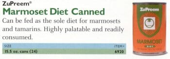 Zupreem Marmoset Canned Diet - 14.5 Oz - 12 Pack  