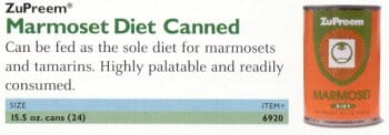 Zupreem Marmoset Canned Diet - 14.5 Oz - 12 Pack
