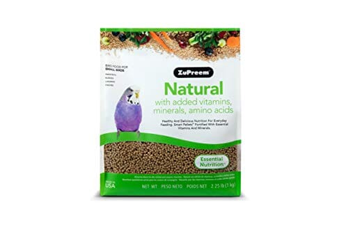 Zupreem Natural Diet Small Bird Food Parakeet Bird Food - 2.25 Lbs  