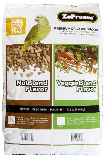 Zupreem Nutblend Flavor Parrots & Conure Food Parrot Bird Food - 17.5 Lbs  