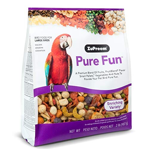 Zupreem Pure Fun Large Bird Food Parrot Bird Food - 2 Lbs