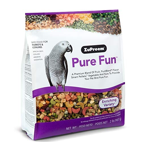 Zupreem Pure Fun Parrots & Conure Food Parrot Bird Food - 2 Lbs  