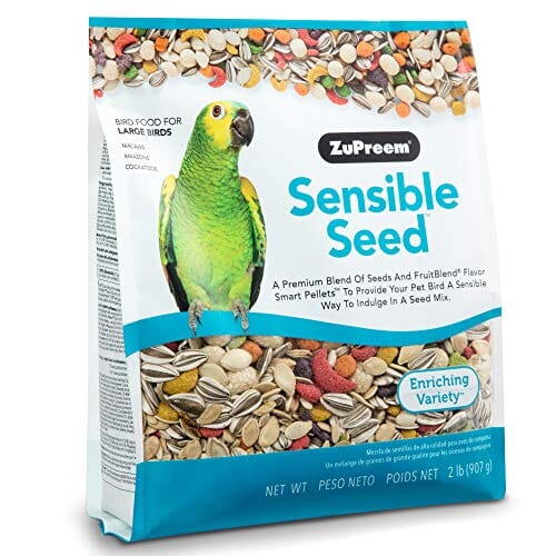 Zupreem Sensible Seed Large Bird Food Parrot Bird Food - 2 Lbs  