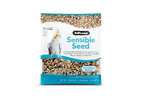 Zupreem Sensible Seed Medium Cockatiel Bird Food - 2 Lbs  