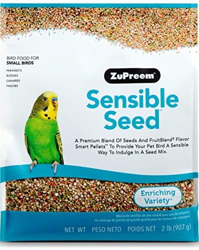 Zupreem Sensible Seed Small Bird Food Canary & Finch Bird Food - 2 Lbs  