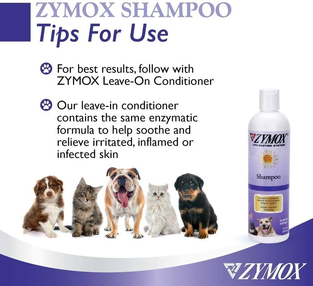 Zymox Pet Dog Shampoo Itch Relief - 12 Oz  